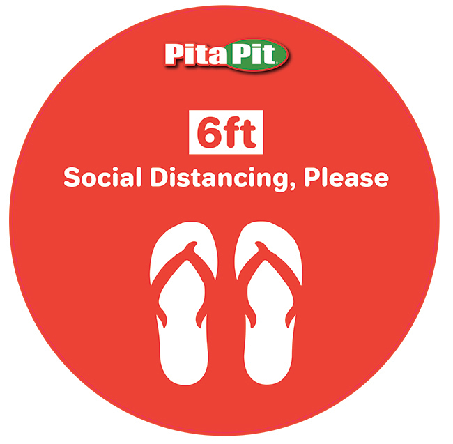 Pita Pit 20" Social Distancing Floor Graphic